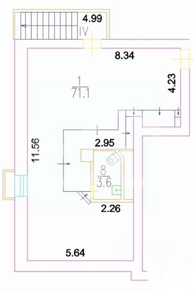 Аренда торгового помещения ул Маршала Бирюзова,  д. 11
