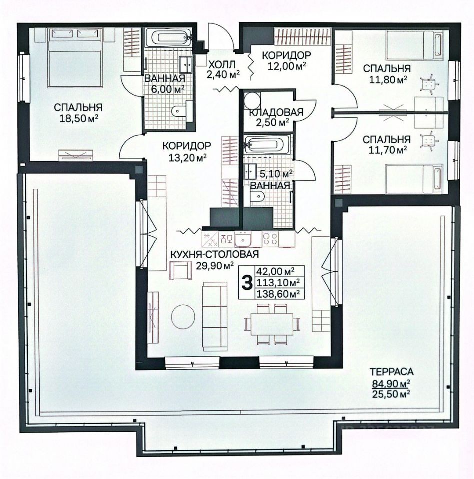 Продажа 3-комн квартиры на вторичном рынке Магнитогорская улица, 5к3