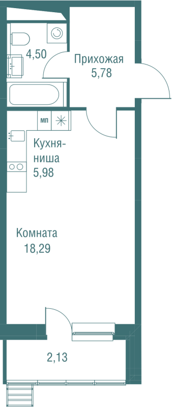 Продажа студии Одинцово г., Северная ул.,  к. 4л