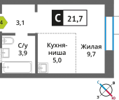 Продать Квартиры в новостройке Светлые Горы п., Пятницкое ш.   4