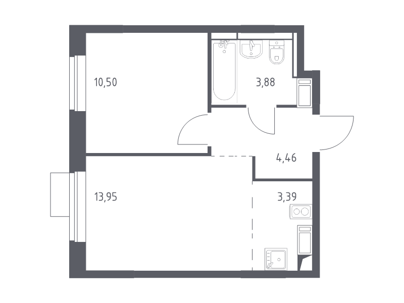 Продажа 1-комн квартиры в новостройке Юрлово д., Пятницкая ул.,  к. 2.1