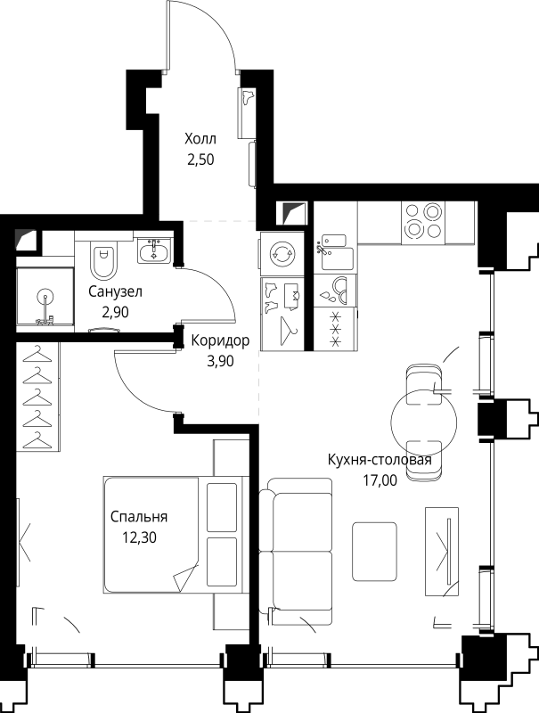 Продажа 1-комн квартиры в новостройке Москва г., Верейская ул.,  к. SET.1.3