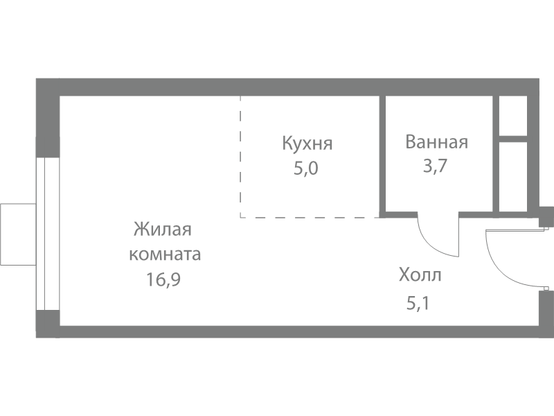 Продажа студии Москва г., Сколковское ш.,  к. 4