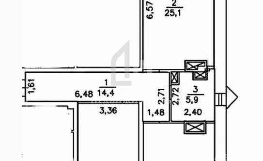 Продажа 2-комн квартиры на вторичном рынке Морская улица,  д. 32