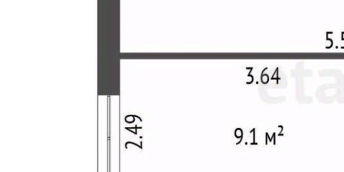 2-комн квартира улица Седова, 33