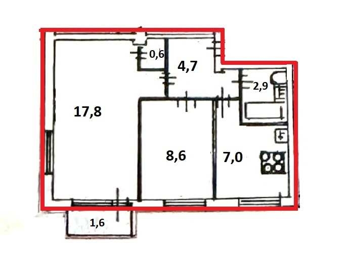 Продажа 2-комн квартиры на вторичном рынке Шаумяна пр-кт,  д. 39
