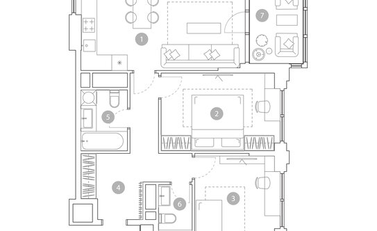 Продажа 3-комн квартиры на вторичном рынке ул Миклухо-Маклая,  д. 23,  к. 2