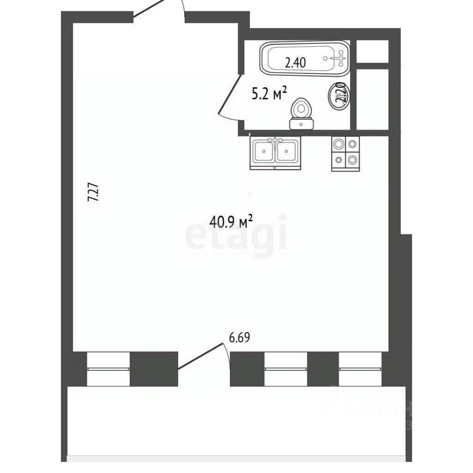 Продажа 2-комн квартиры на вторичном рынке Витро Вилладж База отдыха, к4