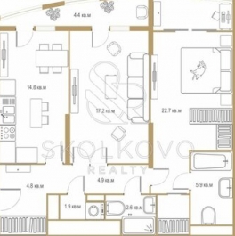 Продажа 3-комн квартиры на вторичном рынке Шелепихинская набережная,  д. 38 к5