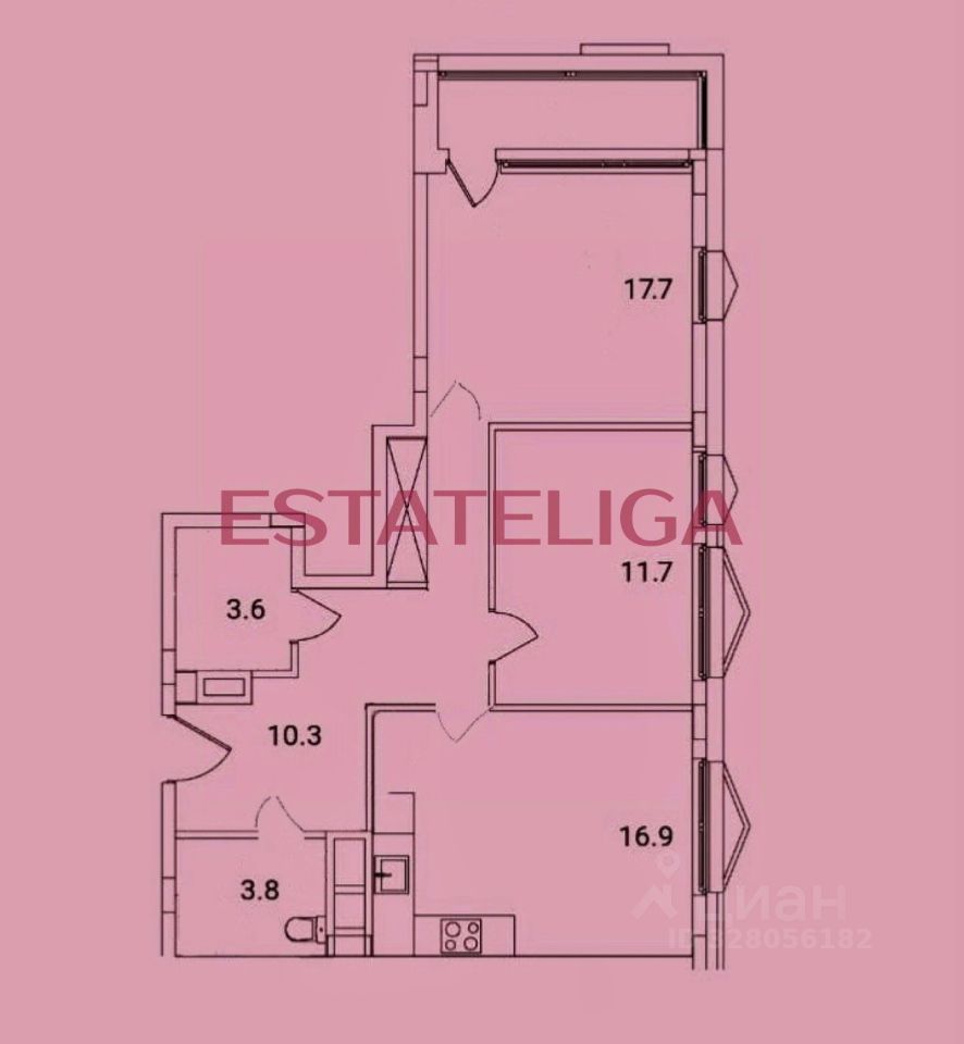 Продажа 2-комн квартиры на вторичном рынке д. Горки, переулок 1-й Туровский, 8