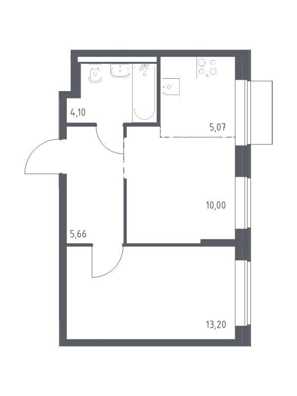 Продажа 1-комн квартиры в новостройке Москва г., Донецкая ул.,  к. 2