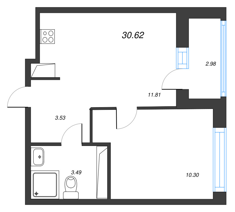 Продажа 1-комн квартиры в новостройке Новосергиевка д., Ленинградская ул.,  к. 1-3