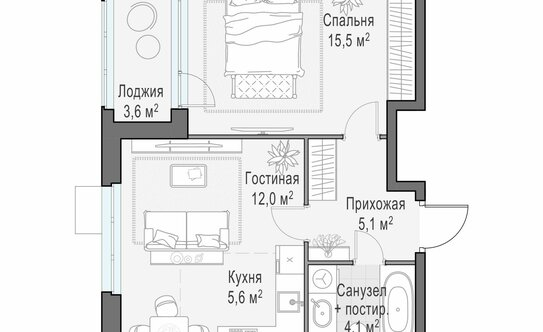 Продажа 1-комн квартиры на вторичном рынке Мытищи г, Астрахова пр-кт,  д. 14Б