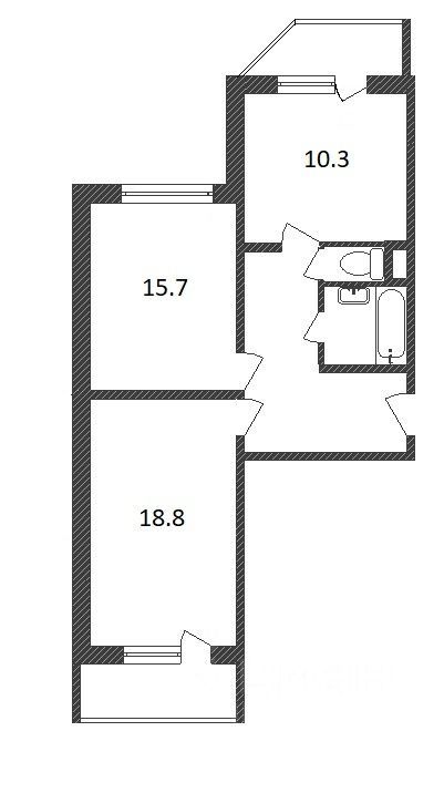 Продажа 2-комн квартиры на вторичном рынке Красная Горка мкр, Люберцы, проспект Гагарина, 26к3