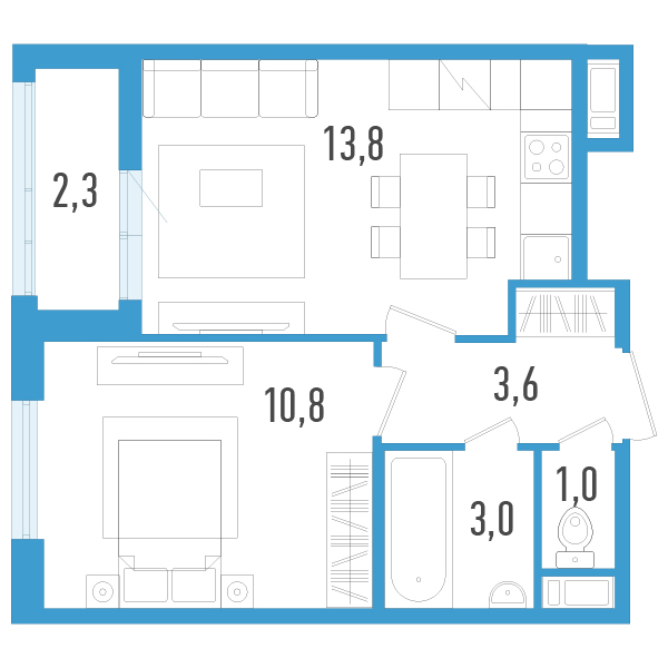 Продажа 1-комн квартиры в новостройке Шушары п., Школьная ул.,  к. 6
