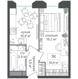 Продажа 1-комн квартиры в новостройке Москва г., Варшавское ш.,  к. 1