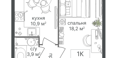1-комн квартира Москва г., Варшавское ш.,  к. 1