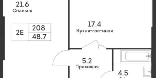 1-комн квартира Москва г., Обручева ул.,  к. 6
