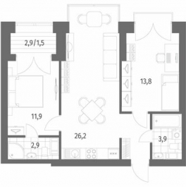 Продажа 2-комн квартиры на вторичном рынке ул Академика Константинова,  д. 1,  к. 2