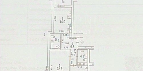 2-комн квартира переулок Посланников, 6
