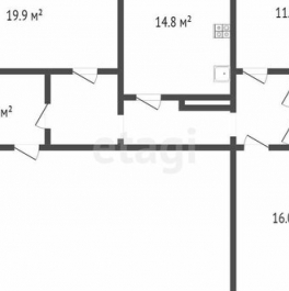 Продажа 3-комн квартиры на вторичном рынке Мартыновская улица,  д. 8