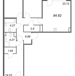 Продажа 3-комн квартиры в новостройке Санкт-Петербург г., Курская ул., к. 1 Продажа 3-комн квартиры в новостройке Санкт-Петербург г., Курская ул., к. 1