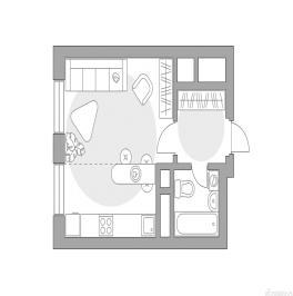 Продажа студии Красногорск, Московская область, г. Красногорск, ул. Ильинский тупик, вл. 1