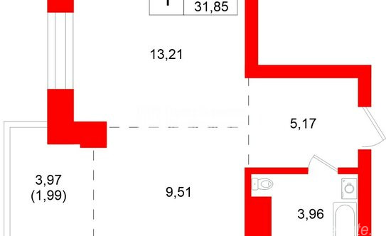 Продажа 1-комн квартиры на вторичном рынке Львовская улица