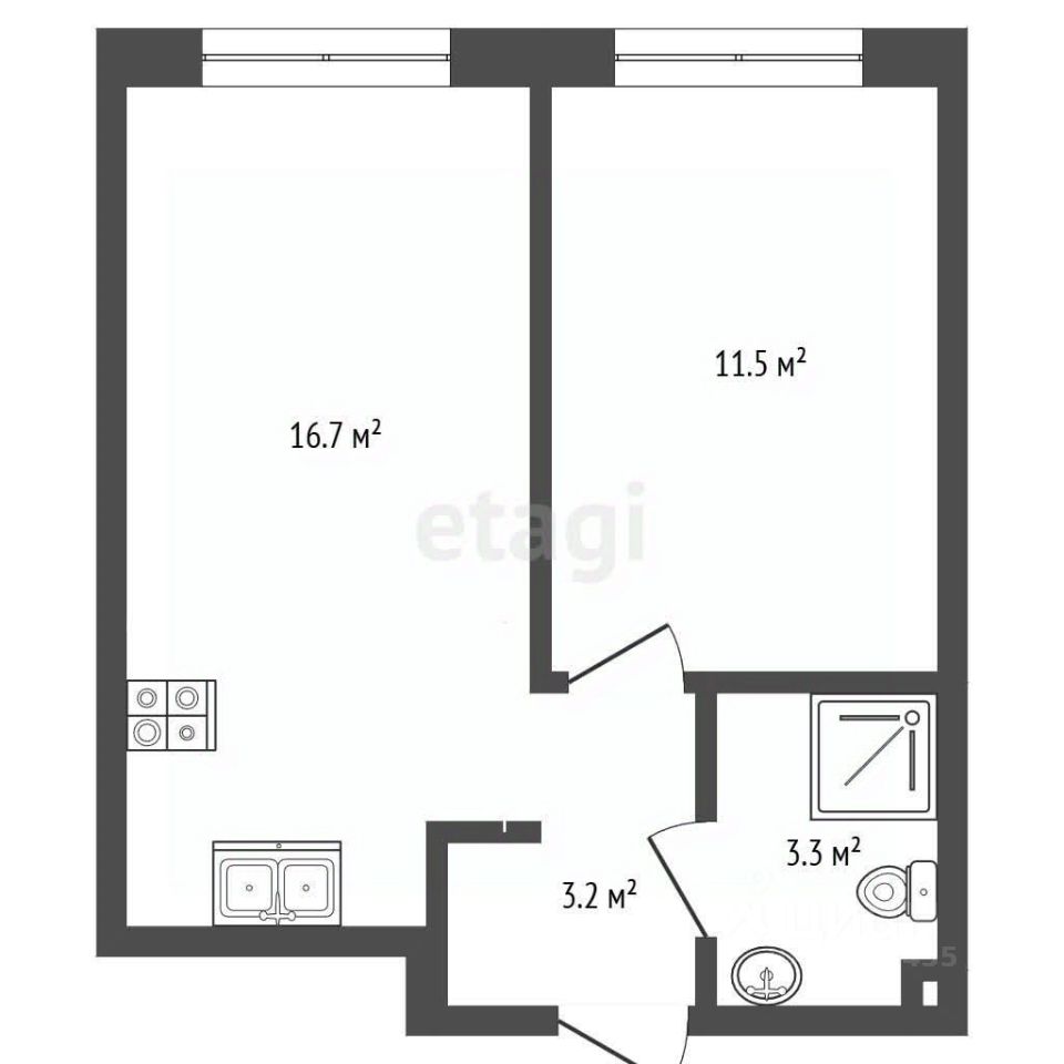 Продажа 2-комн квартиры на вторичном рынке Производственная улица, 19Ак2