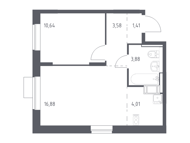 Продажа 1-комн квартиры в новостройке Юрлово д., Пятницкая ул.,  к. 2.1