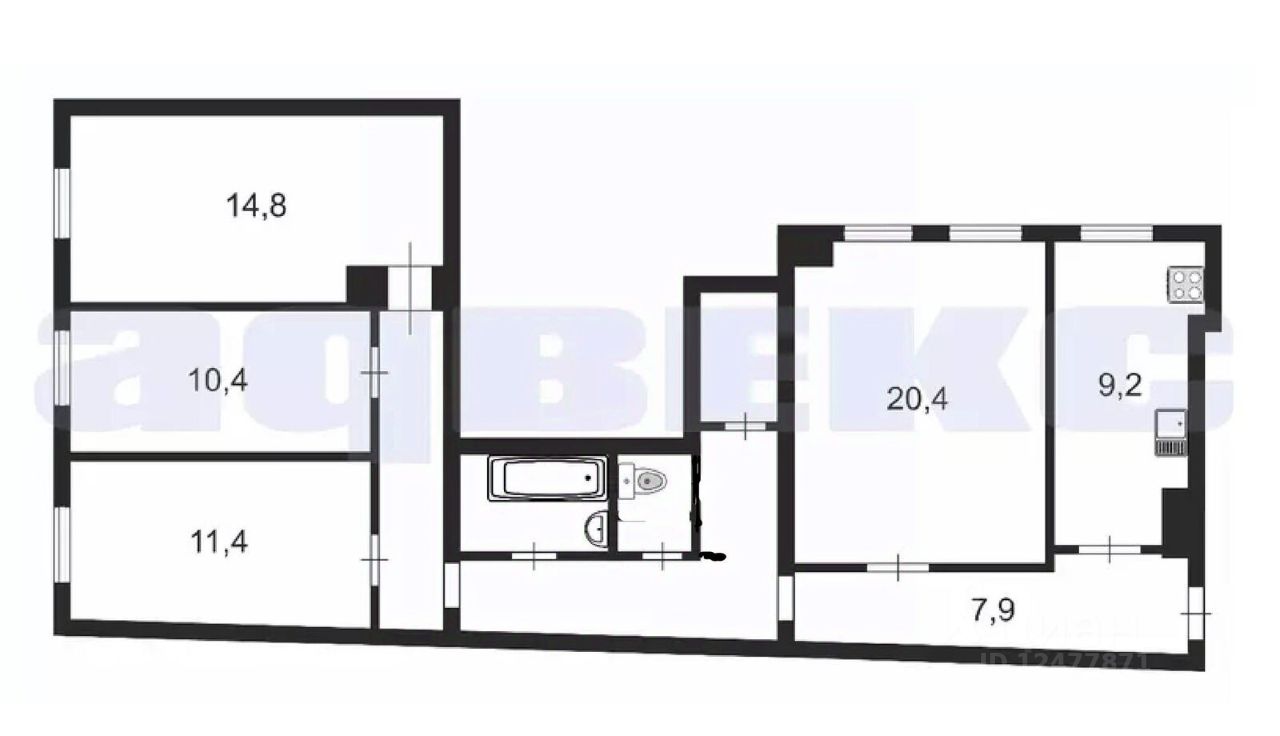 Продажа 4-комн квартиры на вторичном рынке Сенная площадь, 7