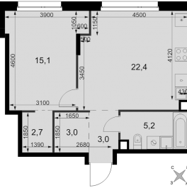 Продажа 1-комн квартиры в новостройке Москва г., Новоостаповская ул.,  к. 3