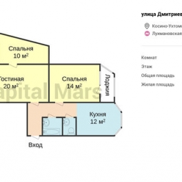 Аренда 3-комн квартиры на вторичном рынке ул Дмитриевского,  д. 11