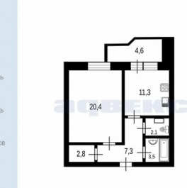 Продажа 1-комн квартиры на вторичном рынке Ленинский пр-кт,  д. 147 к2