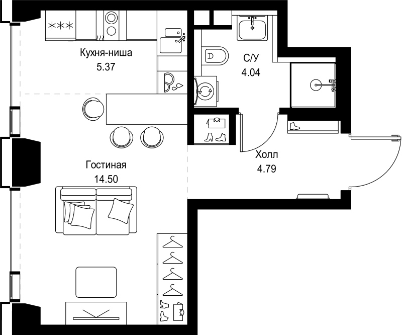 Продажа студии Москва г., Верейская ул.,  к. SET.2.А