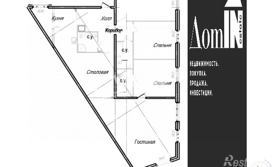 Продажа 4-комн квартиры на вторичном рынке набережная реки Карповки,  д. 27А