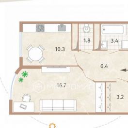 Продажа 1-комн квартиры на вторичном рынке Парголово п, Михаила Дудина ул,  д. 25 к1