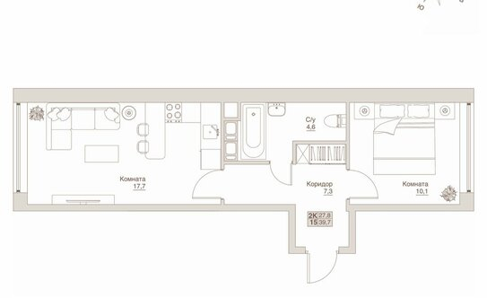 Продажа 2-комн квартиры в новостройке Люберцы г, 8 Марта ул,  д. 43