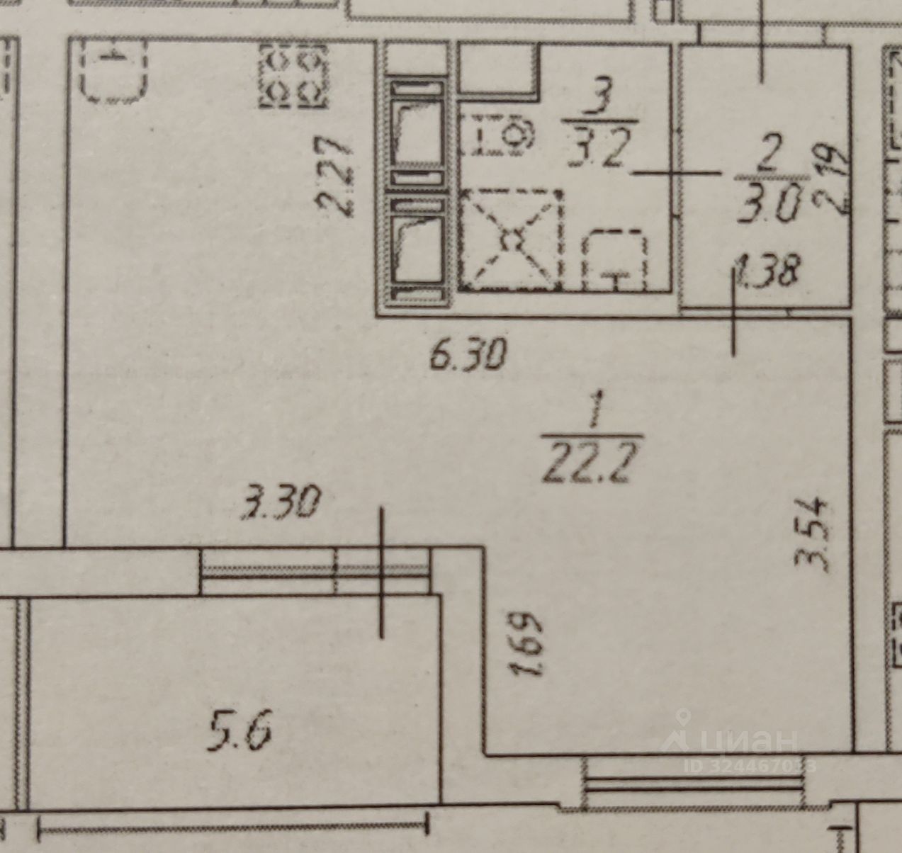 Продажа студии Мурино, бульвар Воронцовский, 12
