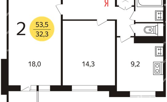 Продажа 2-комн квартиры на вторичном рынке улица Перерва,  д. 50
