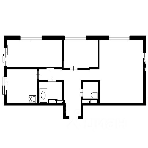 Продажа 4-комн квартиры на вторичном рынке улица Народного Ополчения, 3