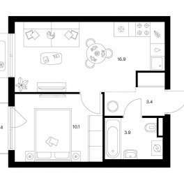 Продажа 1-комн квартиры в новостройке Ильинское-Усово, Ильинский луга, корп.4.3 Продажа 1-комн квартиры в новостройке Ильинское-Усово, Ильинский луга, корп.4.3