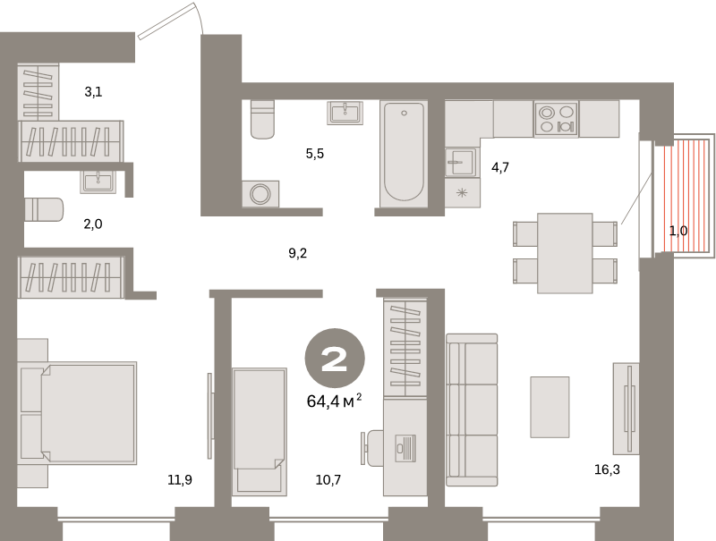 Продажа 2-комн квартиры в новостройке Москва г., Тагильская ул.,  к. 2