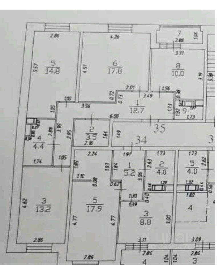 Продажа 3-комн квартиры на вторичном рынке д. Борисовка, улица Рахманинова, 10