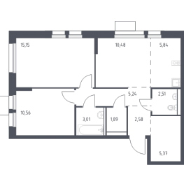 Продажа 2-комн квартиры в новостройке Балашиха г., Балашихинское ш.,  к. 8
