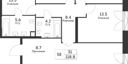 4-комн квартира Москва г., Обручева ул.,  к. 5