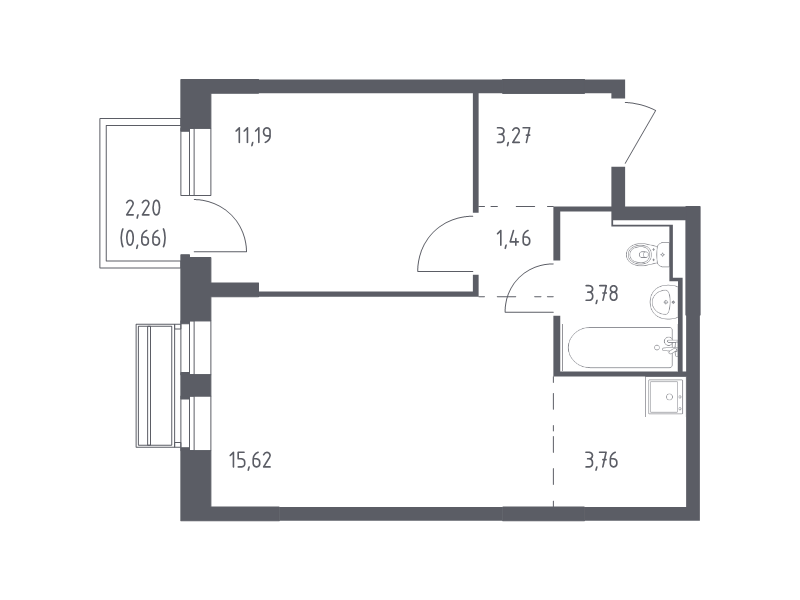 Продажа 1-комн квартиры в новостройке Лайково с., Лесная ул.,  к. 55