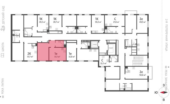 Продажа 1-комн квартиры на вторичном рынке Ковалёво, Поперечная улица,  д. 2 к1