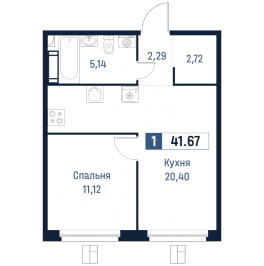 Продажа 1-комн квартиры в новостройке Мурино п., Романовская ул.,  к. 2