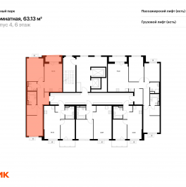 Продажа 2-комн квартиры в новостройке Новое Девяткино, Заречный парк, корп.4